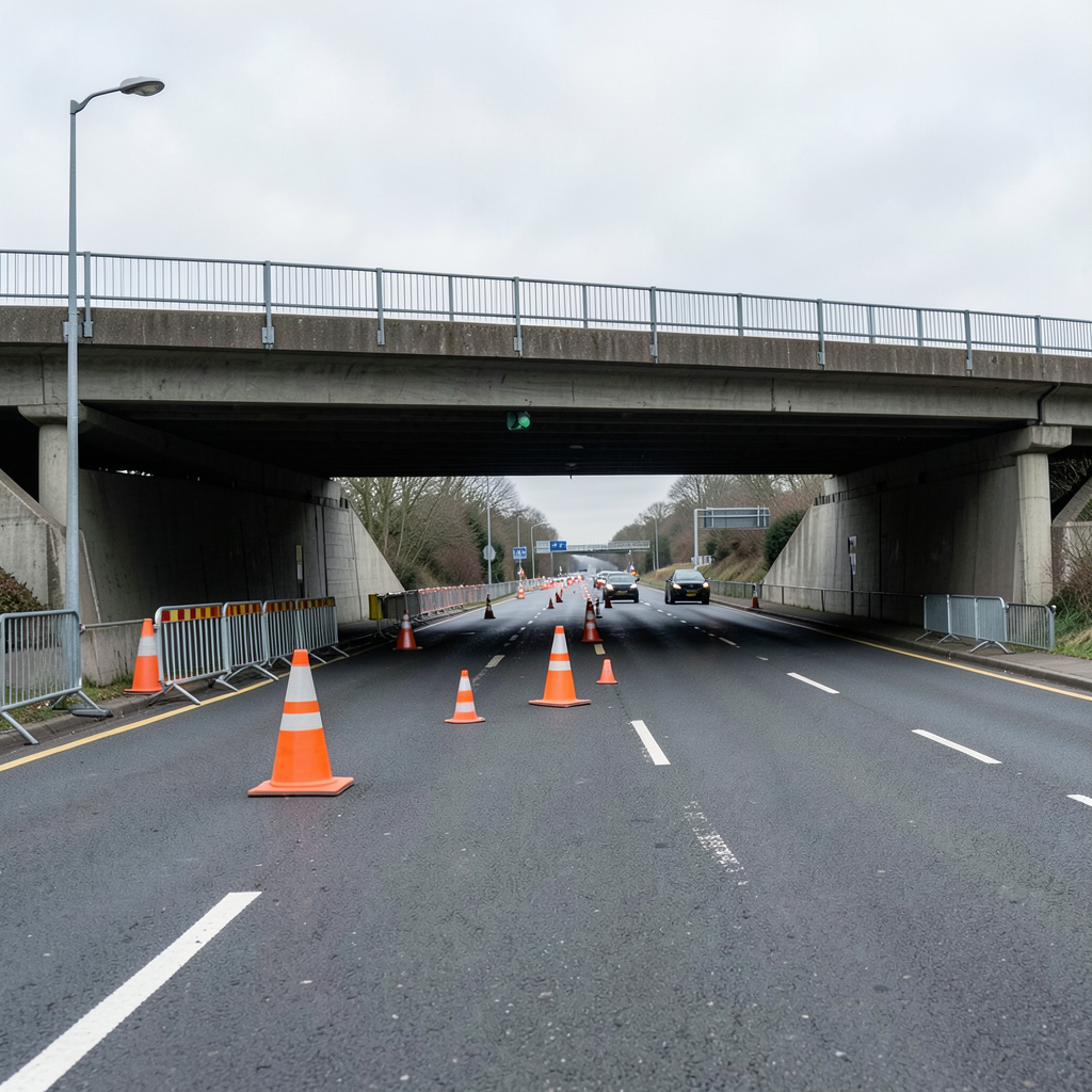 A48 lane closed after collision at Pentwyn interchange, Cardiff